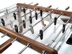 Derby Wood Foosball Table With Natural Oak & Glass