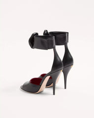 Drip Rose Kidskin Sandal With Crystals 105Mm