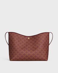 Soft Shopper Bag In Triomphe Canvas And Calfskin