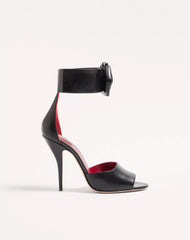 Drip Rose Kidskin Sandal With Crystals 105Mm