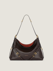 Medium Voyou Bag In Shiny Leather