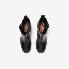 Leather Huntley Heel Boots