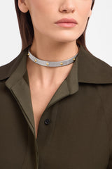 Bvlgari Tubogas Gold & Steel Necklace