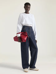 Medium Voyou Bag In Shiny Leather