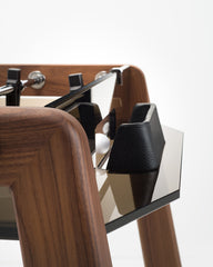 Derby Wood Foosball Table With Natural Oak & Glass