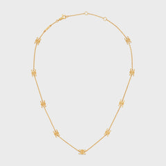 Triomphe Mini Triomphe Necklace In Brass With Gold Finish