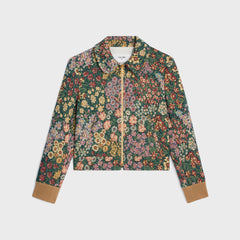 Blouson Jacket In Cotton Jacquard