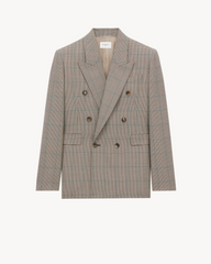 Jacket In Prince Of Wales Wool