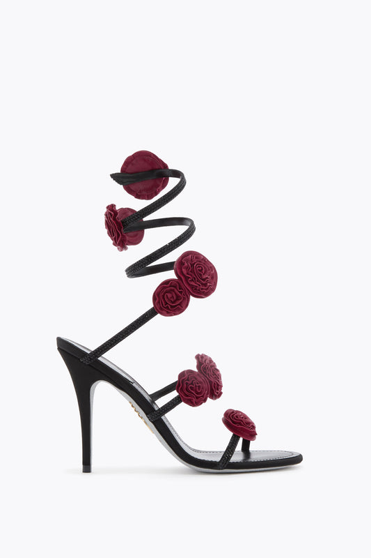 Rosalia Black Sandal 100