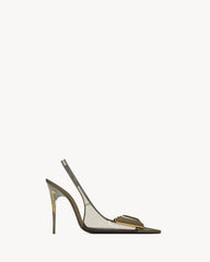 Sibyl Slingback Pumps In Tpu And Patent Leather