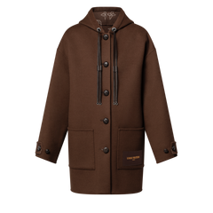 Hooded Button-Up Coat