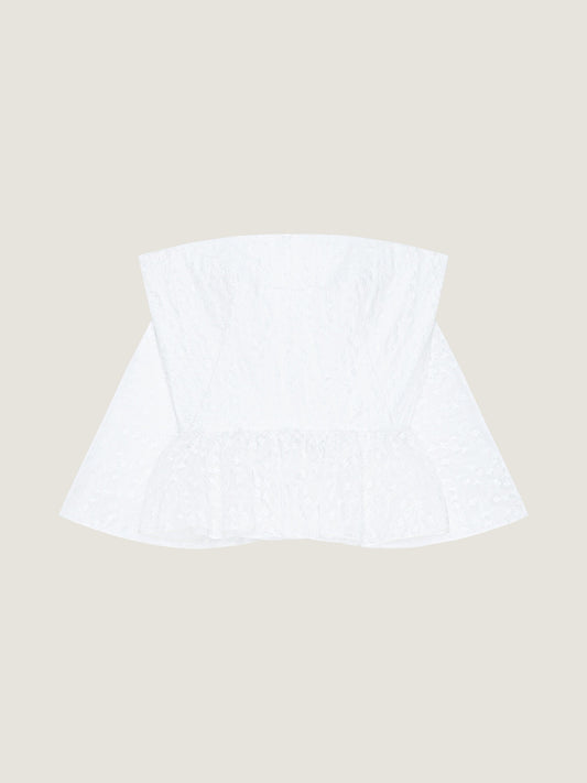 Bustier Cape Back Top In Lace