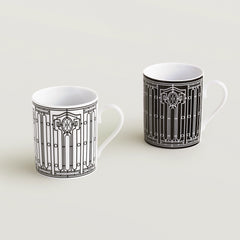H Deco Set Of 2 Mugs (n°1 And 2)