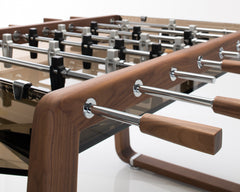 Derby Wood Foosball Table With Natural Oak & Glass