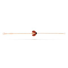 Lucky Spring Bracelet, Open Wings Ladybug