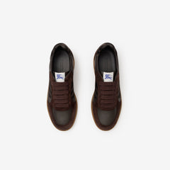 Leather, Suede And Check Terrace Sneakers