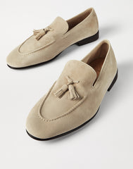 Suede Soft Loafers With Tassels