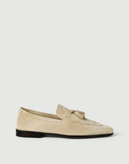 Suede Soft Loafers With Tassels