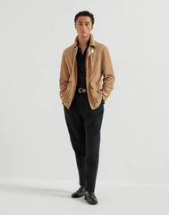 Braided Calfskin And Polished Calfskin Penny Loafers