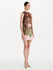 Mixed Botanical Shift Dress