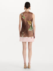 Mixed Botanical Shift Dress