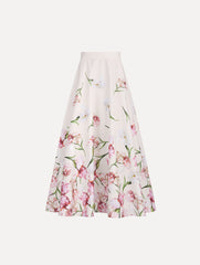 Painted Iris Degrade Poplin A Line Skirt