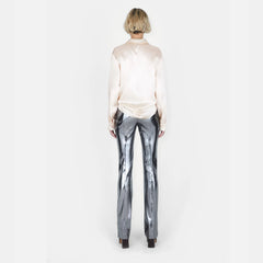 Galvanized High Waisted Trousers