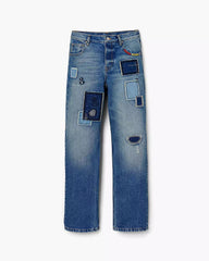 Patchwork Straight Jean