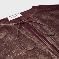 Caftan Dress In Lamé Silk