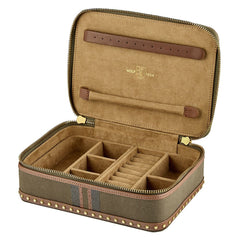 Ida Travel Zip Jewellery Case