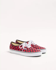 Ce Valentino Garavani And Vans Low-Top Trainer In Fabric With Vlogo Checkerboard Print