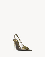 Sibyl Slingback Pumps In Tpu And Patent Leather