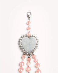Coeur Hyperbole Necklace in Metal, Resin and Crystals