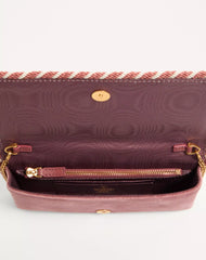 Vlogo Signature Velvet Chain Wallet With Jewel Logo