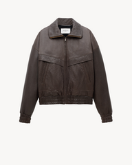 Saint Laurent Bomber Jacket In Bubbled Lambskin