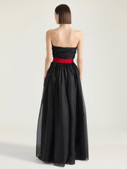 Bustier Evening Dress In Organza