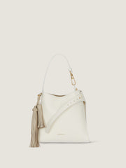 Mini Belted Hobo Bag In Leather