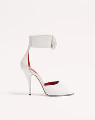 Drip Rose Kidskin Sandal With Crystals 105Mm