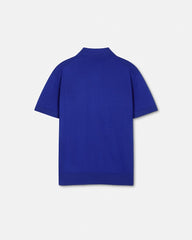 Silk-Cotton Knit Polo