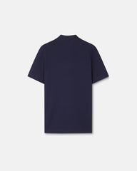 Embroidered Cotton-Piqué Half-Zip Polo