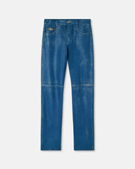 Distressed Leather Trousers
