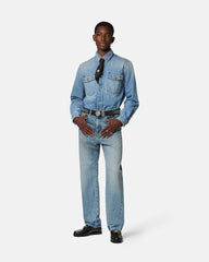 Embellished Denim Overshirt