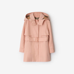 Cotton Hooded Trench Coat