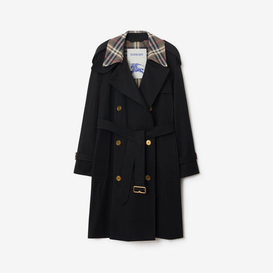 Mid-length Check Collar Castleford Trench Coat