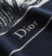 Sweater with Book Cover Embroidery and Intarsia, Regular Fit