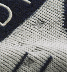 Sweater with Book Cover Embroidery and Intarsia, Regular Fit