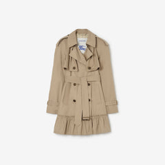 Short Gabardine Tillydrine Trench Coat