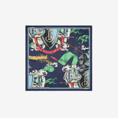 Etched Knight Silk Scarf