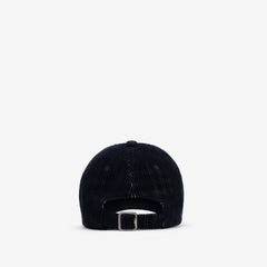 Check Corduroy Baseball Cap