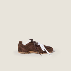 New Balance X Miu Miu 530 Sl Technical Fabric And Suede Sneakers